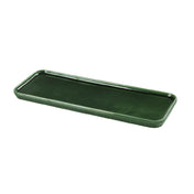 Yanco GG-513 Green Gem Plate 13-1/2"W X 4-3/4"D X 3/4"H Rectangular