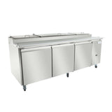 Empura E-KPP93 - Pizza Prep Table, 94.2"W X 32.3"D X 41.3"H, 22 Cu. Ft. Capacity