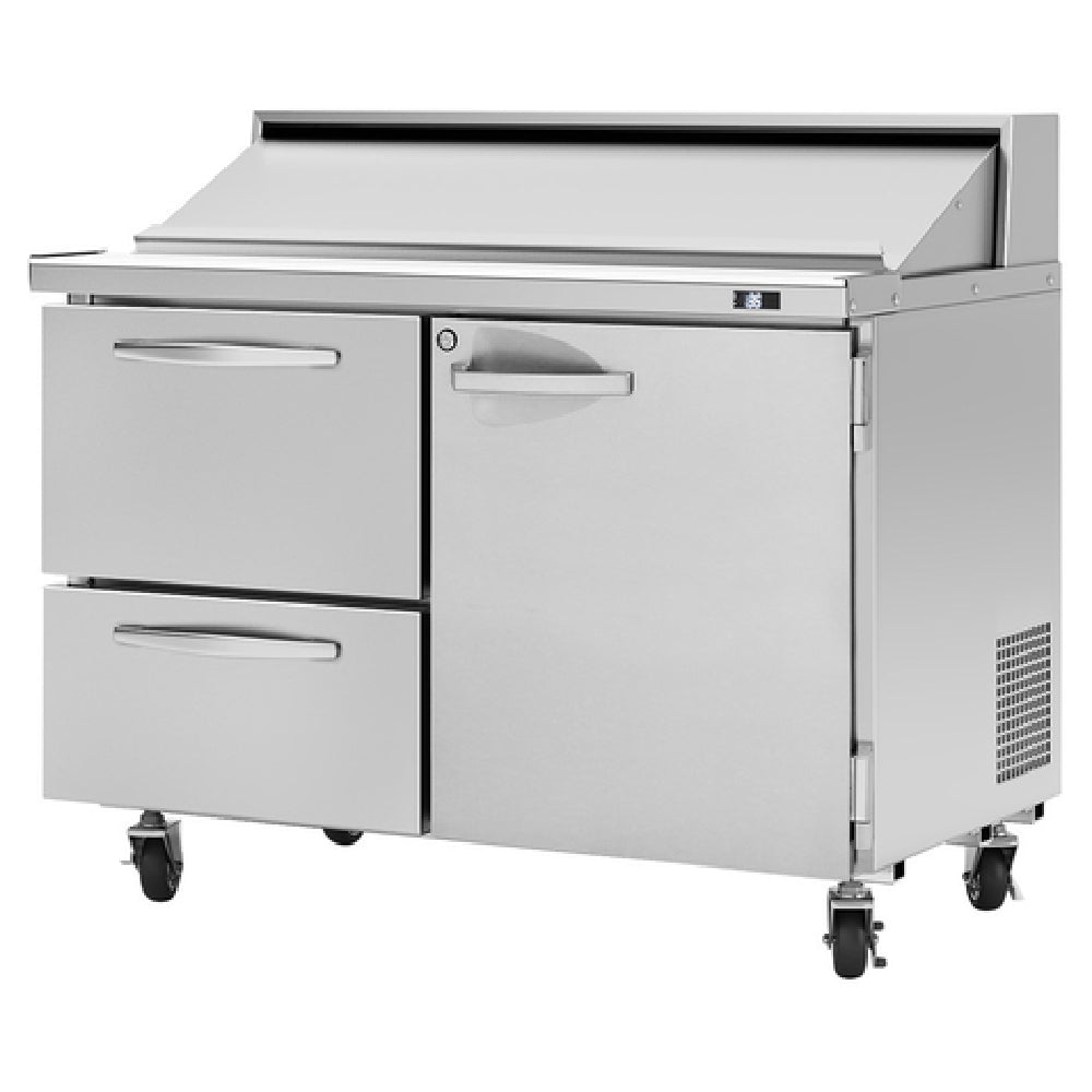 Turbo Air PST-48-D2R(L)-N PRO Series Sandwich/Salad Unit Two-section Rear Mount Self-contained Compressor