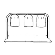 Nemco 6009-3 Heat Lamp Portable Counter Unit 3 Bulb