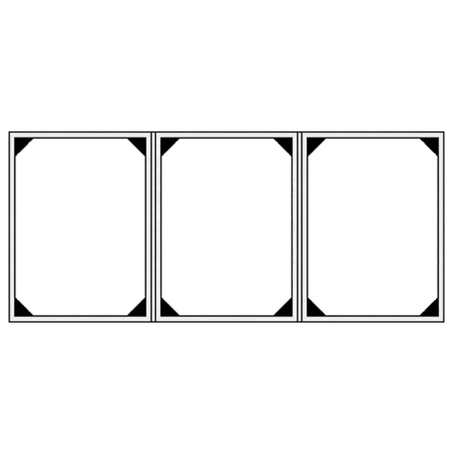 Risch WOOD-3V 8.5X14 Authentic Wood Menu Cover (specify Color) 8-1/2" X 14" Triple