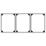 Risch WOOD-3V 4.25X14 Authentic Wood Menu Cover (specify Color) 4-1/4" X 14" Triple