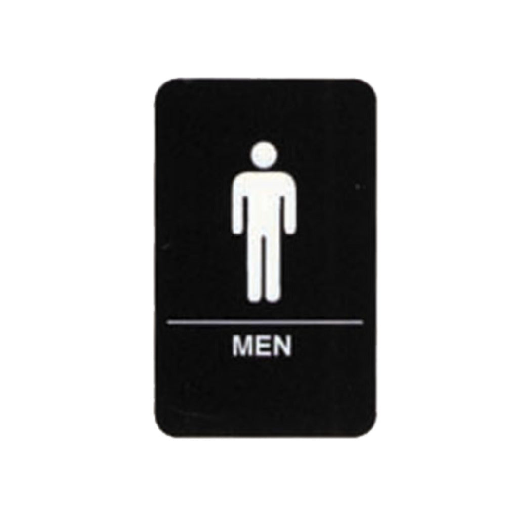 TableCraft Products 695635 - Cash & Carry Sign, 6" X 9", "Men" Restroom