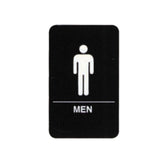 TableCraft Products 695635 - Cash & Carry Sign, 6" X 9", "Men" Restroom