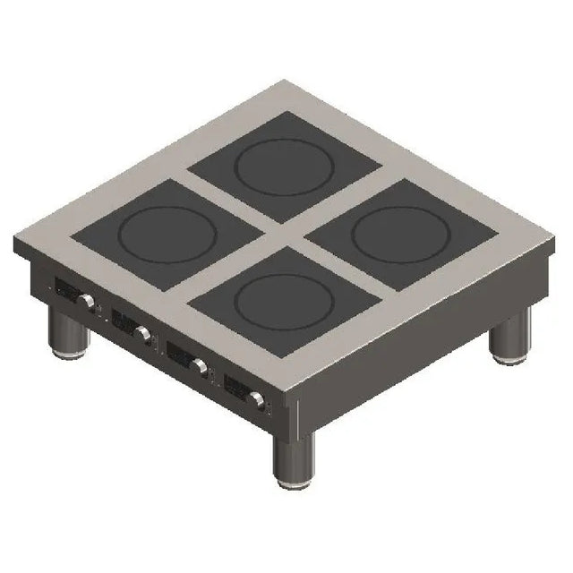 Spring USA BOH-3500-4CTL BOH Series Flameless Induction Cooktop Countertop 4-zone