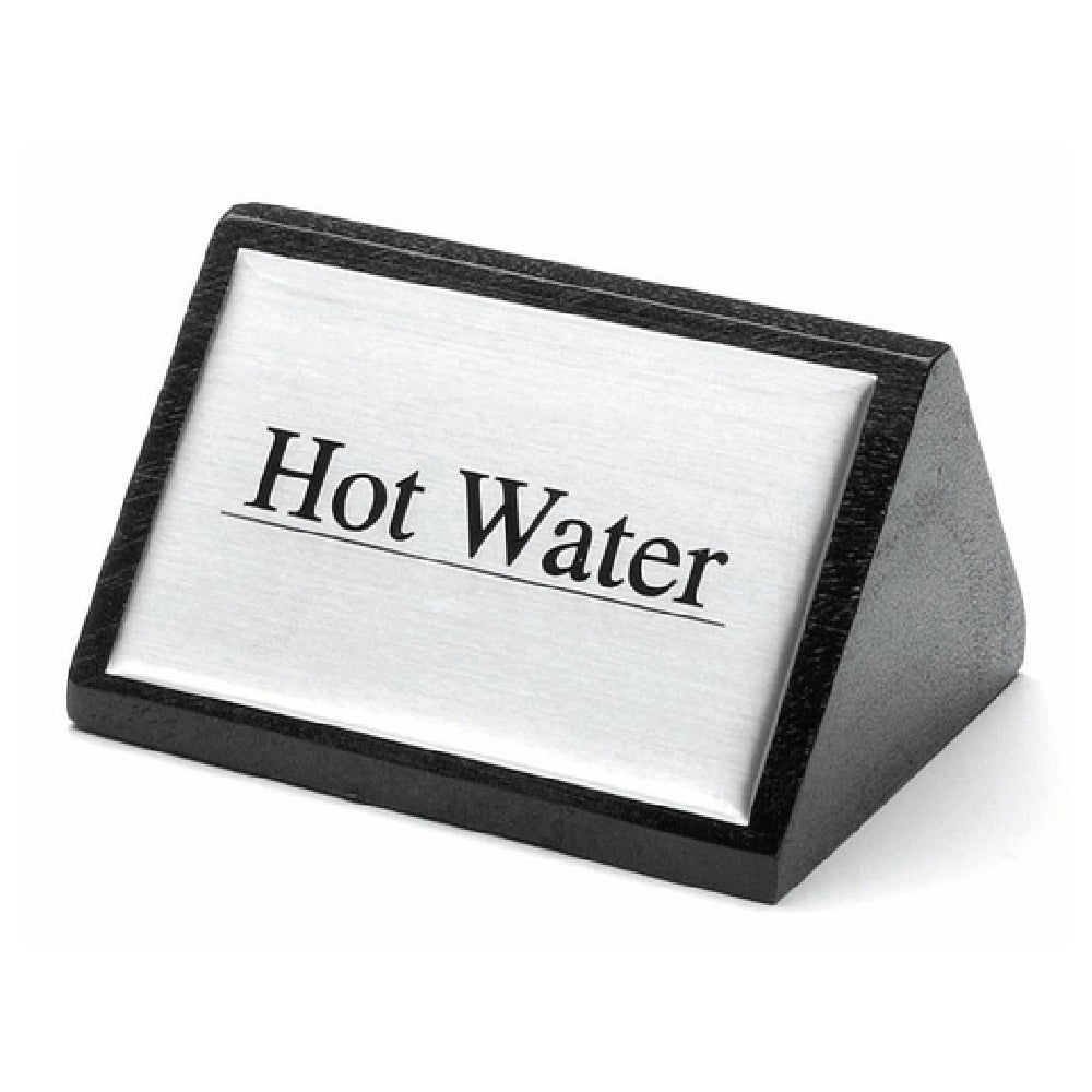 Hubert 95479 - Beverage Sign, "Hot Water", 3" X 1-3/4"H