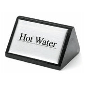 Hubert 95479 - Beverage Sign, "Hot Water", 3" X 1-3/4"H