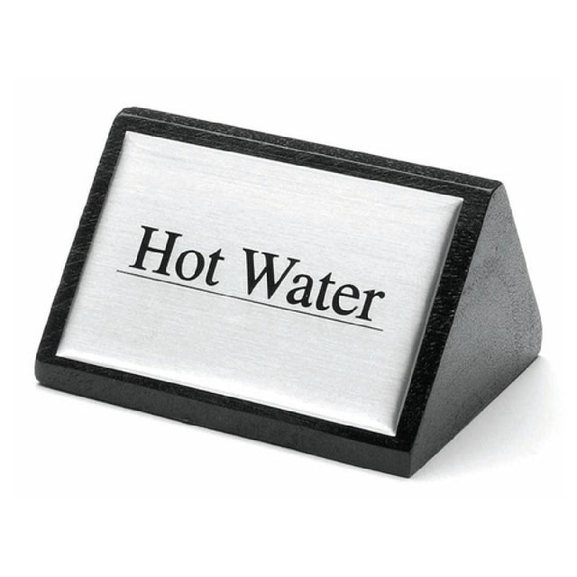 Hubert 95479 - Beverage Sign, "Hot Water", 3" X 1-3/4"H