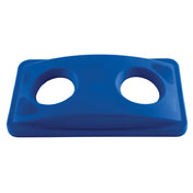 Rubbermaid FG269288BLUE Slim Jim® Bottle & Can Recycling Top 20-3/8"W X 11-3/8"D X 2-3/4"H