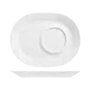 Libbey 905356013 (Formerly Syracuse China) Racetrack Plate 9-1/2" X 7-1/2" 2-7/8" Dia. Well