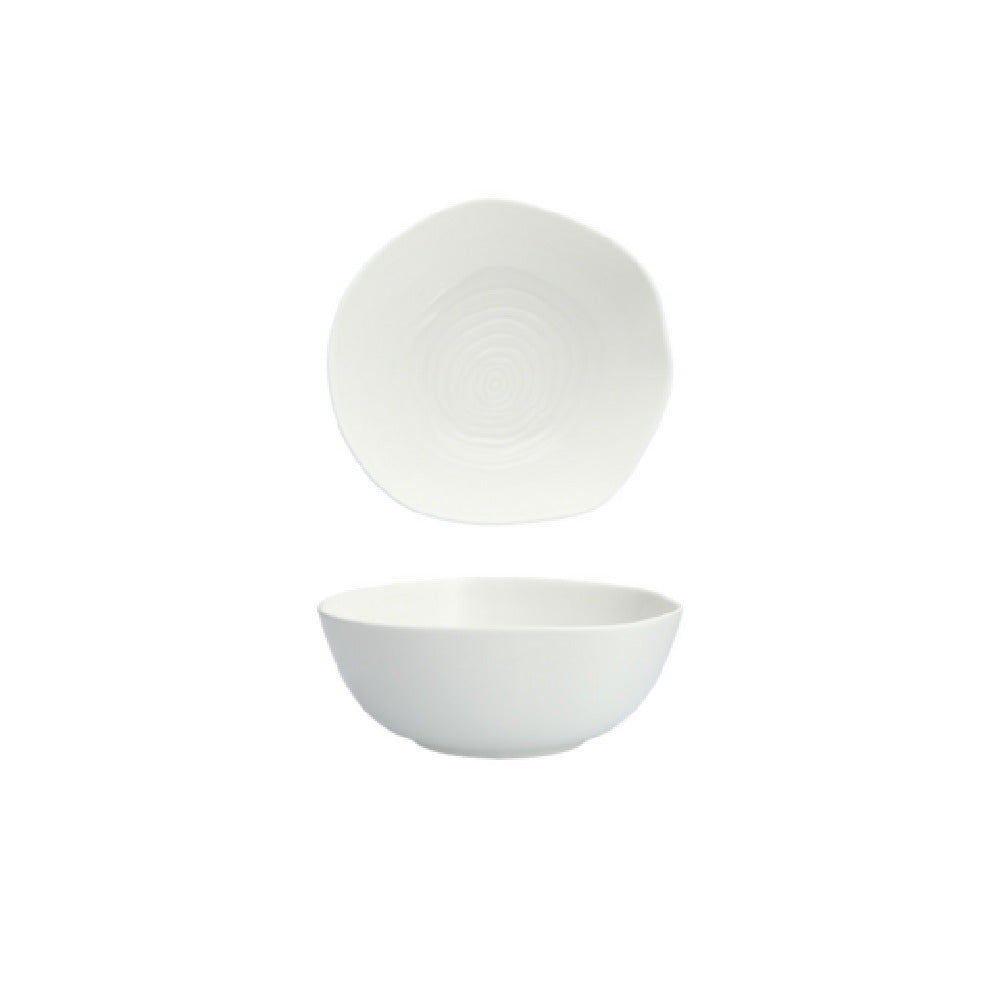Fortessa 4700.F0000.06 Contexture Shallow Organic Bowl 6.8"W X 6.6"D X 2.7"H