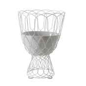 Emuamericas Llc E577 Re-Trouve Tall Vase Outdoor/indoor Wrought Iron Structure W/ Terracotta Pot