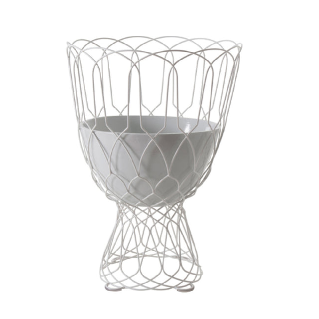 Emuamericas Llc E577 Re-Trouve Tall Vase Outdoor/indoor Wrought Iron Structure W/ Terracotta Pot