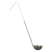 Omcan 80763 3 Oz One-Piece Stainless Steel Ladle With Ivory Handle
