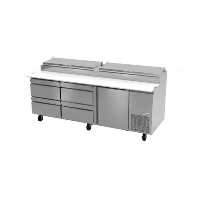 Fagor Refrigeration FPT-93-D4 19055129 Refrigerated Pizza Prep Table 93"W 26.5 Cu.ft. Capacity