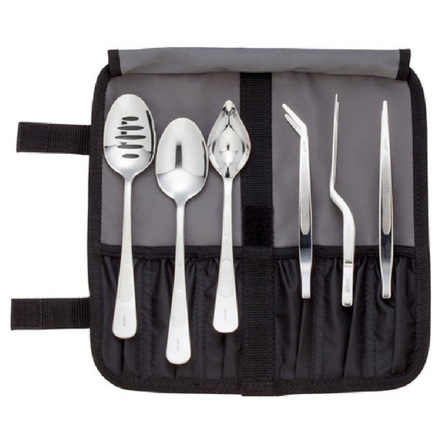 Mercer Culinary M35153 Basics Plating Set 7-piece Includes: (1) M35143 Petite Saucer Spoon