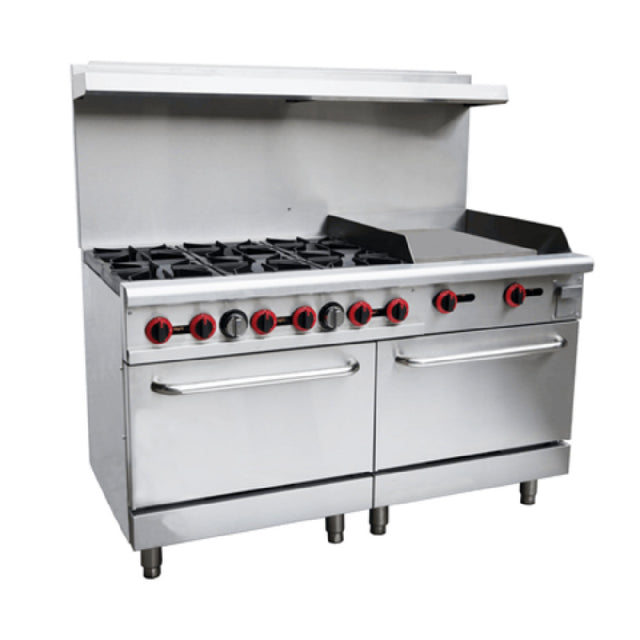 USR Brands CR60-24G Cookline Range With Convection Oven 60"W X 32.6"D X 60"H 282000 BTU