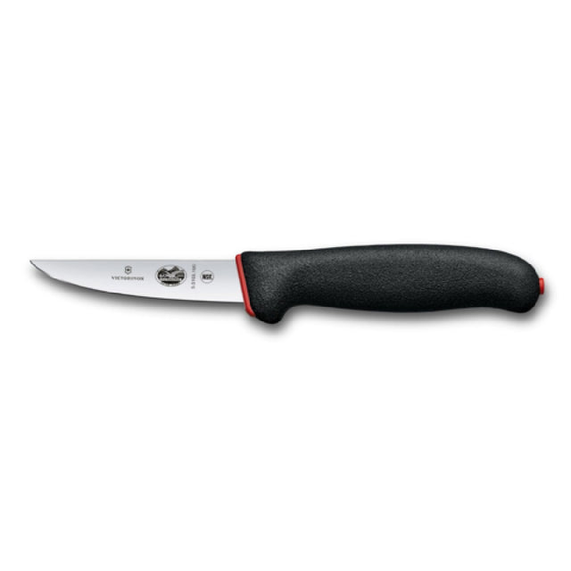 Victorinox Swiss Army 5.5103.10DB - Paring Knife, 4" Blade, Black/red Dual Grip