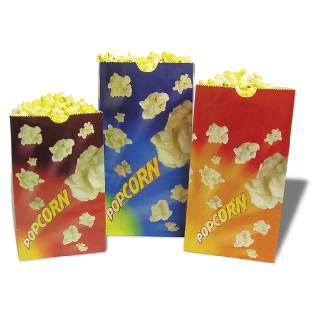 Winco 41246 Benchmark Popcorn Butter Bags 46 Oz. 4-1/4"W X 2-1/2"D X 8-1/4"H