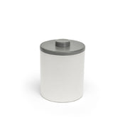 FOH RIB058WHL21 2qt Round London Ice Bucket White With Smoke Lid Includes One RIB014WHL21-BTM 2qt Round London Ice Bucket Base White