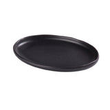 Yanco NB-208 Noble Black Plate 8-1/8"W X 5-1/2"D X 3/4"H Oval