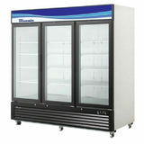 Blue Air BKGM72-HC - Refrigerated Merchandiser, Three-section, 72 Cu. Ft. Capacity
