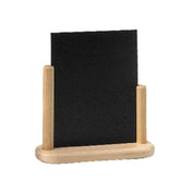 American Metalcraft ELEBSM Securit® Table Top Board 4"W X 6"H Double Sided Natural Wood With Removable Blackboard