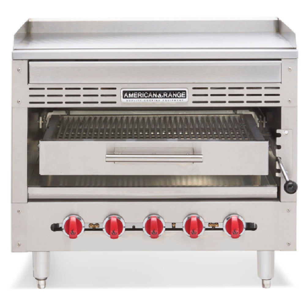 American Range HD45-RGBSH_NAT Radiant Steakhouse Griddle/Broiler Gas 45" Wide Cooking Surface