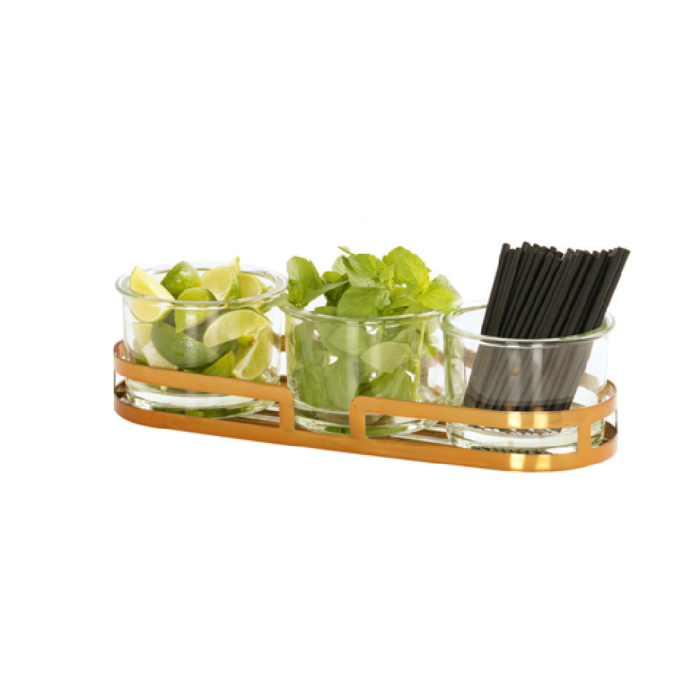 Cal-Mil 23797-5-130 Brooklyn Mixology Holder For 32 Oz. Jars 13.5"W X 5"D X 4.75"