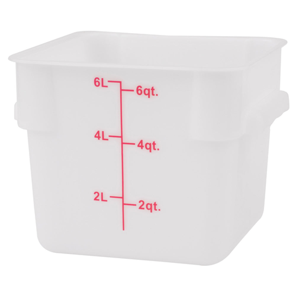 Stanton Trading PES-6 Food Storage Container Square 6 Qt.