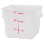 Stanton Trading PES-6 Food Storage Container Square 6 Qt.