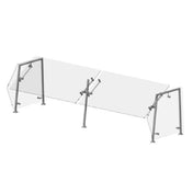 Premier Metal & Glass FM1S-A CHOICE™ Adjustable Full-Service Sneeze Guard Single Sided Guard Without Top Shelf
