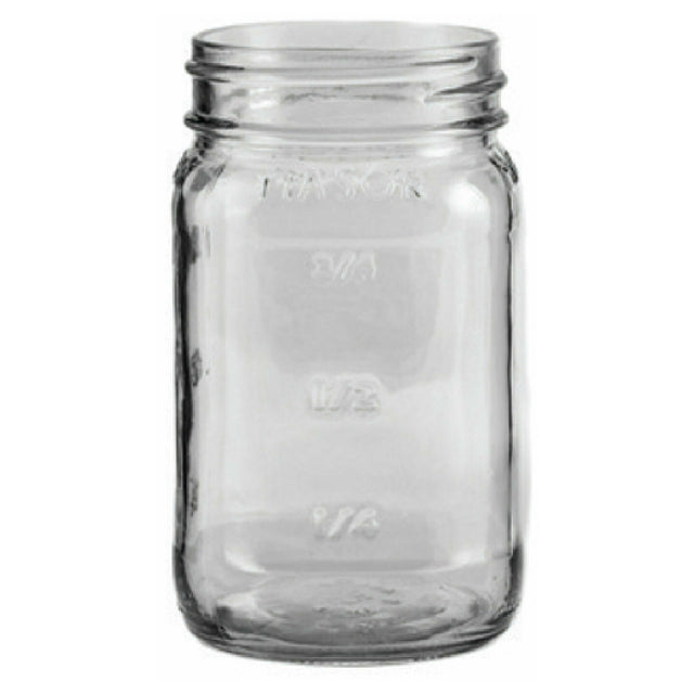 Hospitality Brands HGMJ016-012 Hospitality Brands Mason Jar 16 Oz. Premium Glass