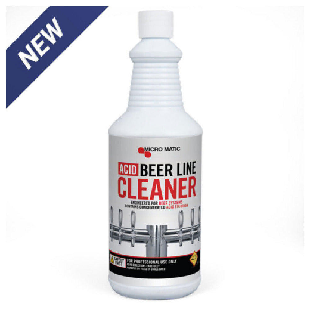 Micro Matic MM-A32 Micro Matic Acid Beer Line Cleaner 32 Ounce Bottle