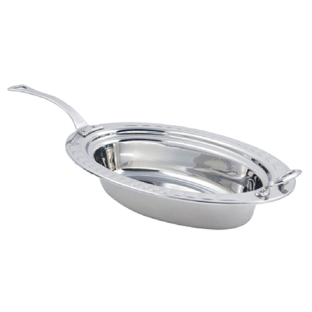 Bon Chef 5699HLSS Food Pan Full Oval 6-1/8 Qt. (196 Oz.) Capacity