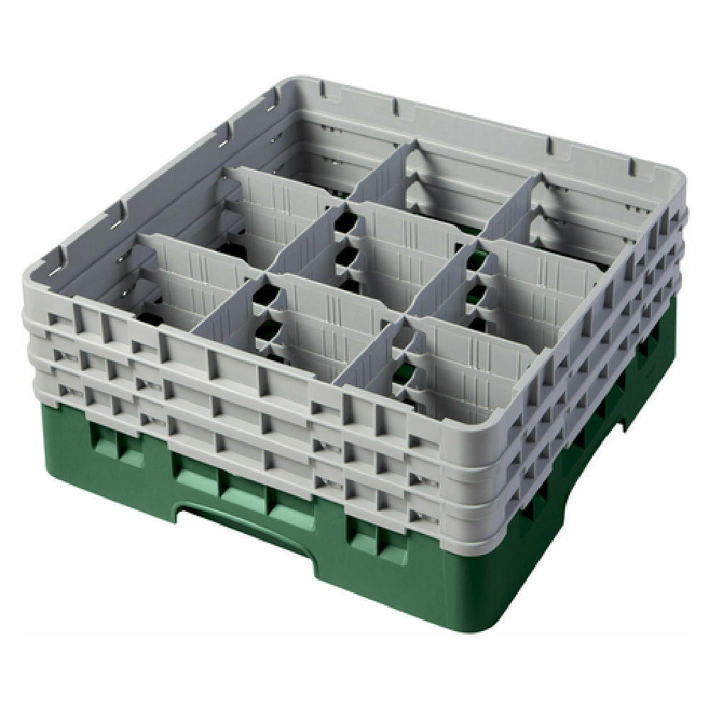 Cambro 9S638119 Camrack® Glass Rack With (3) Soft Gray Extenders Full Size