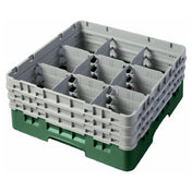 Cambro 9S638119 Camrack® Glass Rack With (3) Soft Gray Extenders Full Size