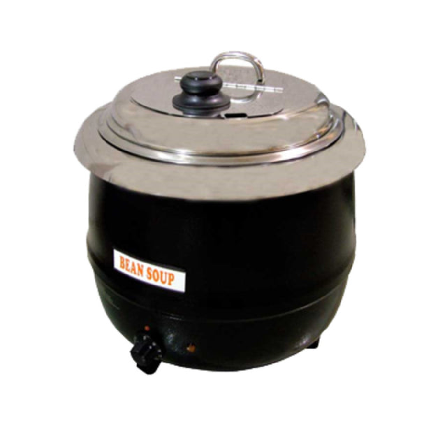 Omcan 19075 (FW-CN-0013) Soup Kettle 13 L Capacity Black