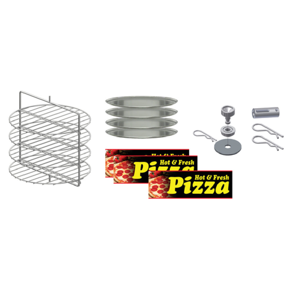Gold Medal 5553-001 - Pizza Cabinet Kit, Small, (4) 15" Pizza Pans