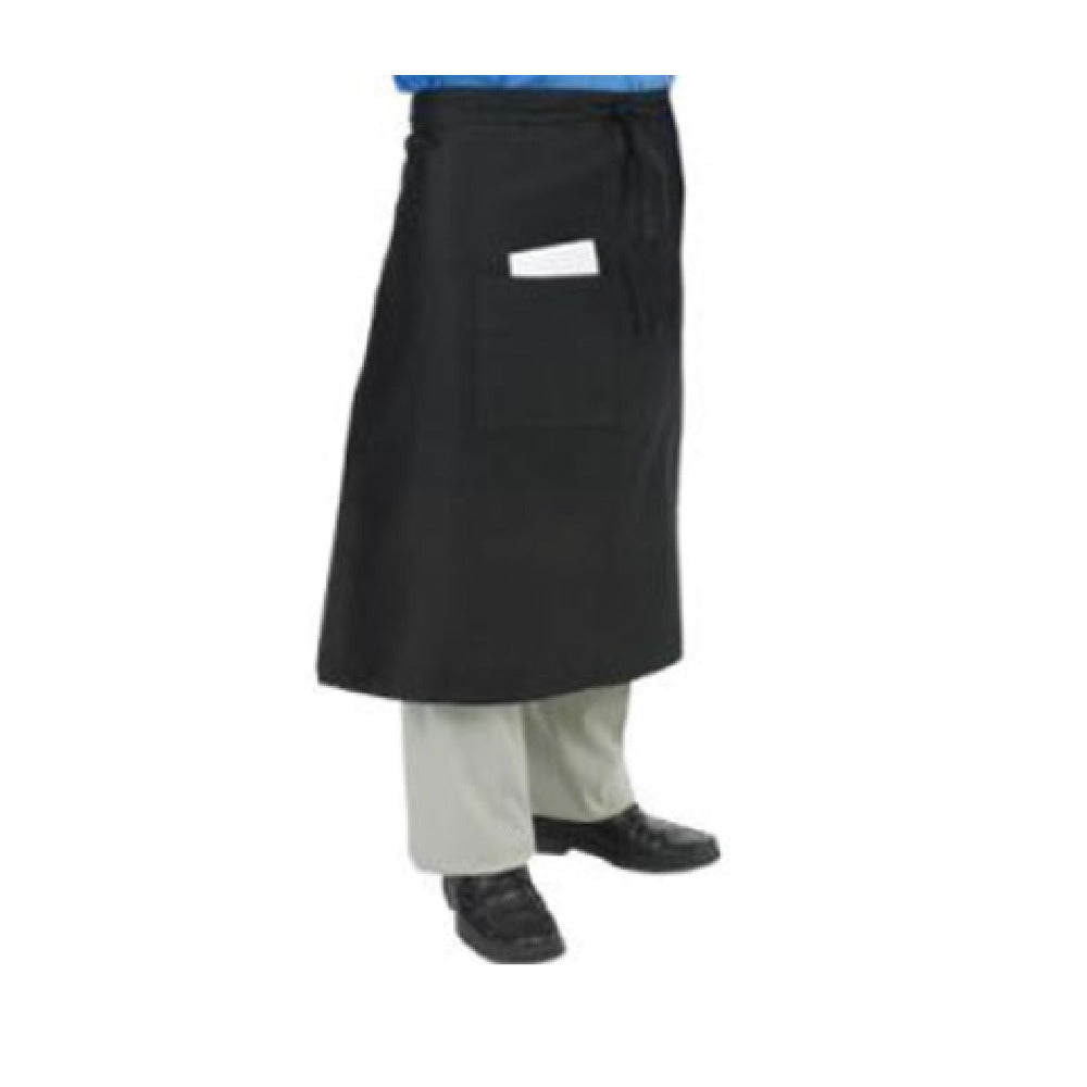 John Ritzenthaler Company 607BA2-BK Chef Revival® Bistro Apron 28" X 34" With 2 Middle Pockets