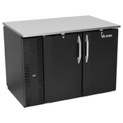 Victory VBB48HC-F-PT-B - Pass-Thru Back Bar Refrigerator, Food Rated, Two-section