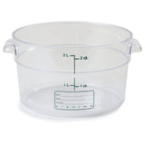 Carlisle 1076307 Carlisle StorPlus™ Food Storage Container 2 Qt. Round