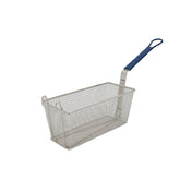 CAC China SPFB-3 Fry Basket 13-1/4"L X 5-3/4"W X 5-1/2"H 10"L Blue Handle