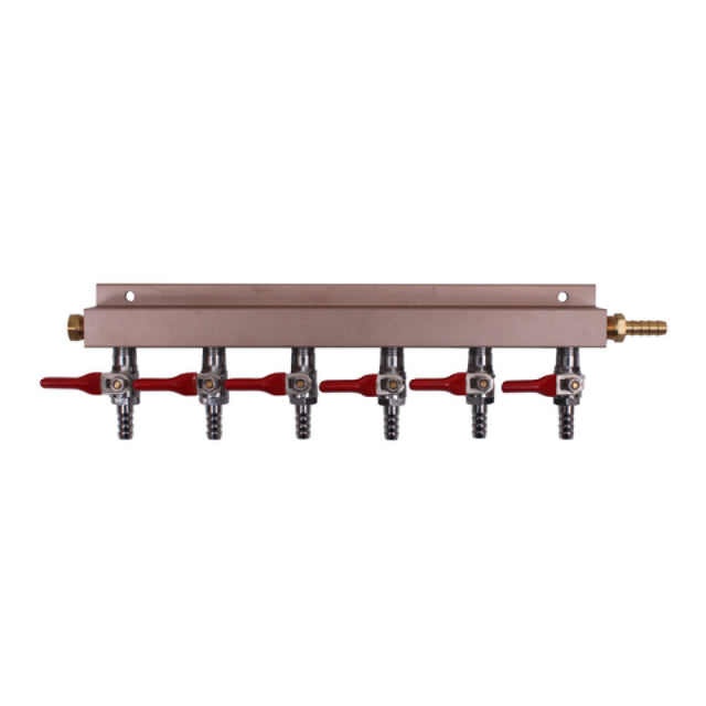 Glastender MAN6 Six Product Manifold Kit (includes: 6 Feet Of Red Gas Tubing Per Product & The Clamps Required For Connection To Keg Couplers (sold Separately))