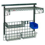 Metro SWK36-1A2-SR POS Food Prep Task Station Wall Shelving Kit Includes: (1 Each) 40"Wall Track