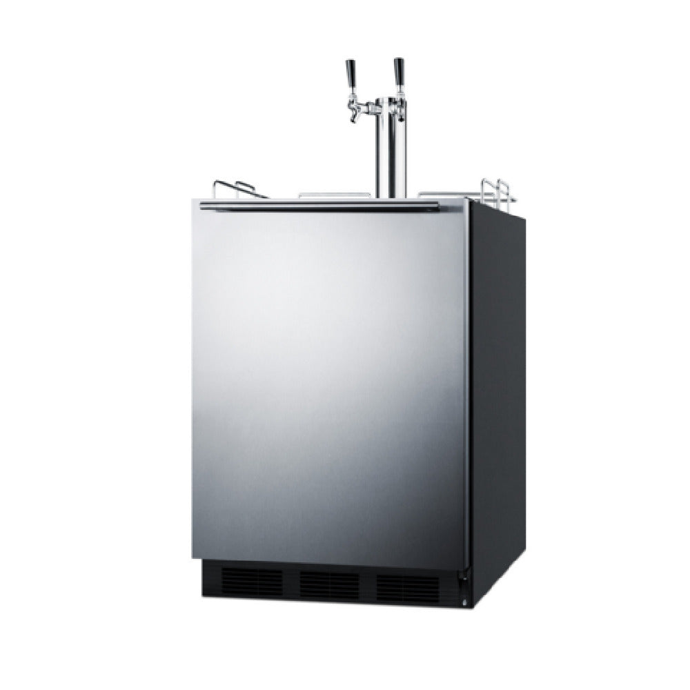 Summit SBC58BLBIADATWINBW - Beer & Wine Kegerator, 24" Wide, ADA Compliant Height
