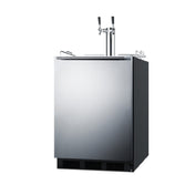 Summit SBC58BLBIADATWINBW - Beer & Wine Kegerator, 24" Wide, ADA Compliant Height