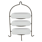 Hubert 97267 - Platter Stand Set, 3-tier, 14-1/2" X 11" X 19-1/2"H Overall