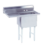 Advance Tabco FS-1-1620-18L Fabricated Sink 1-compartment 18" Left Drainboard