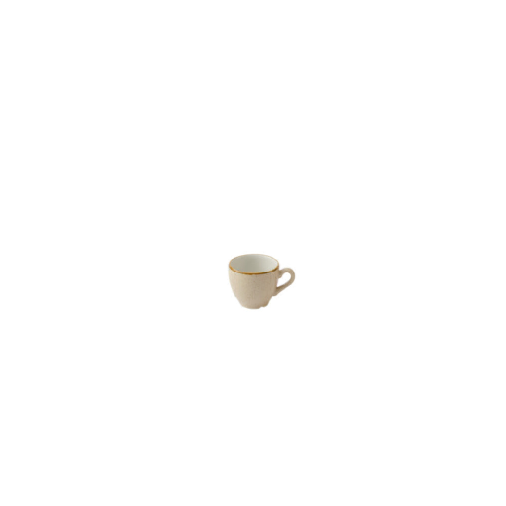 Churchill China SNMSCEB91 - Stonecast Nutmeg Cream Cafe Espresso Cup, 3.5 Oz., Ceramic